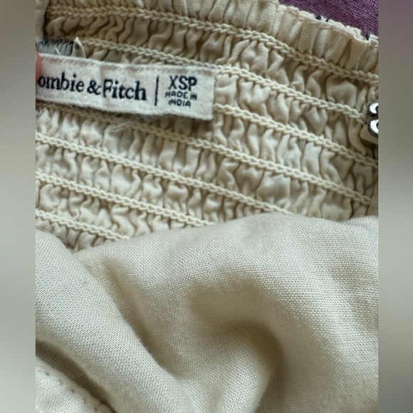 Abercrombie & Fitch Beige Strapless Dress - Picture 5 of 5